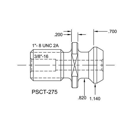 Tj Davies Co Coolant Through Retention Knob PSCT-275